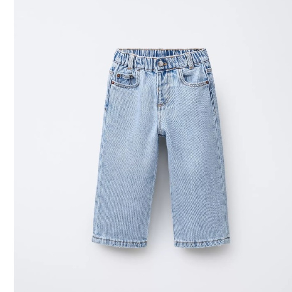 Zara Kids Girls Wide Leg Jeans